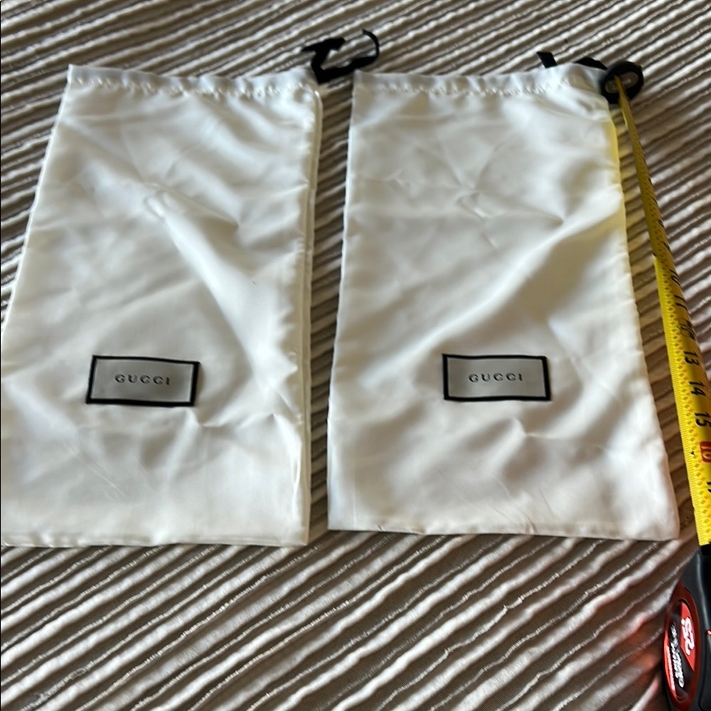 Gucci White Dust Bags